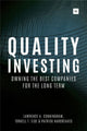 Book cover of: Quality Investing. By: Lawrence A Cunningham