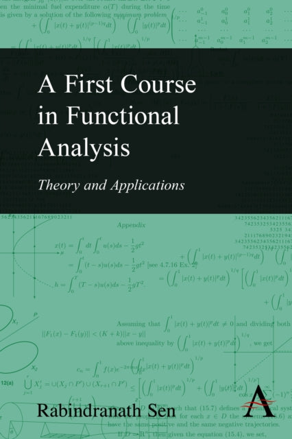 Book cover of: First Course in Functional Analysis. By: Rabindranath Sen