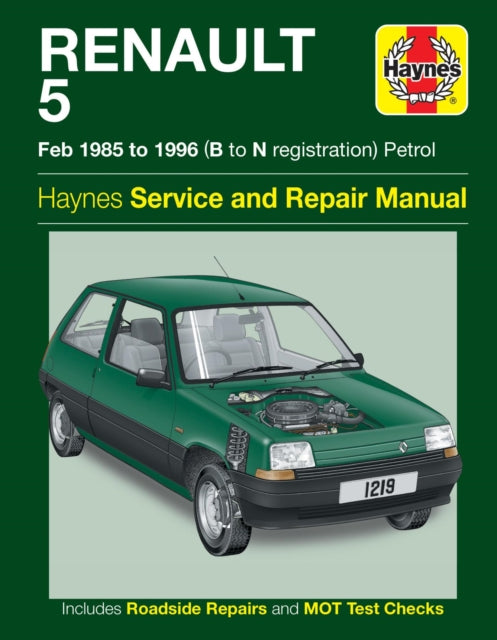 Book cover of: Renault 5 Petrol Service And Repair Manual