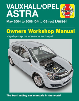 Vauxhall/Opel Astra diisel (4. mai - 2008) Haynesi remondikäsiraamat