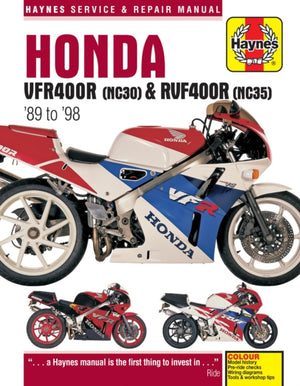 Honda VFR400 (NC30) ja RVF400 (NC35) V-nelimootorid (89–98) Haynesi remondikäsiraamat