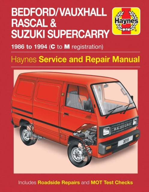 Bedford/Vauxhall Rascal &amp; Suzuki Supercarry (86 - oktoober 94) Haynesi remondikäsiraamat