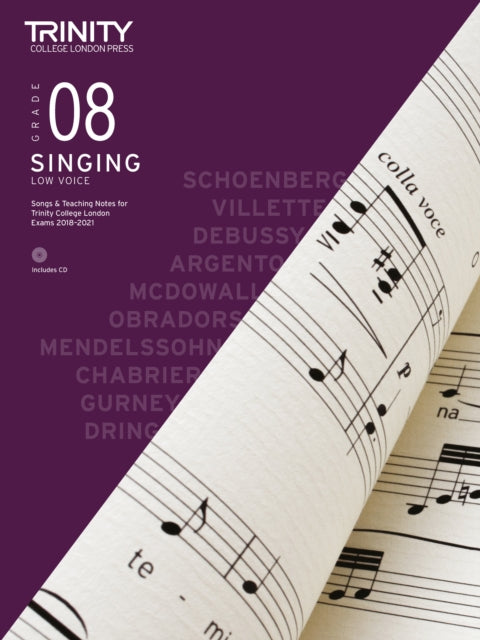 Book cover of: Trinity College London Singing Grade 8 Low Voice 2018-2021