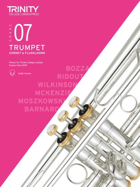 Book cover of: Trinity College London Trumpet, Cornet & Flugelhorn Exam Pieces From 2019. Grade 7