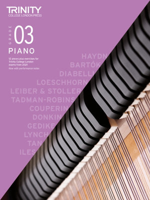 Trinity College London Piano Exam Pieces Plus Exercises From 2021: Grade 3