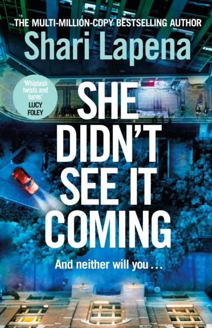 Book cover of: She Didn't See It Coming. By: Shari Lapena