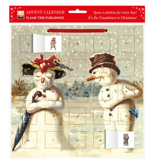 Book cover of: Mr & Mrs Snowman advent calendar (with stickers)