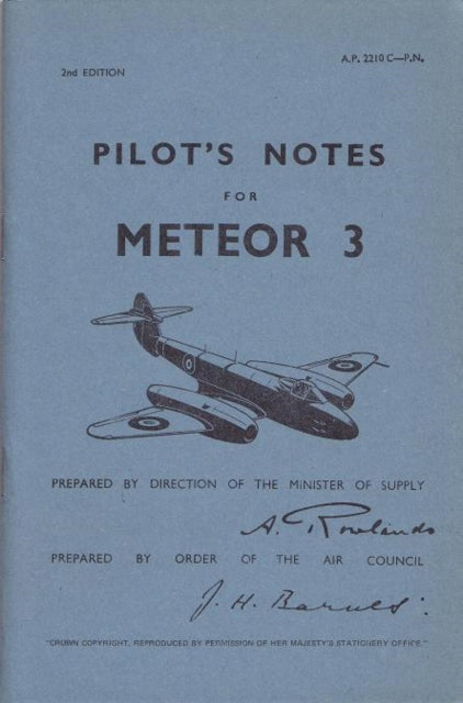 Meteor III piloodi märkmed
