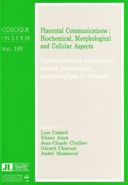 Book cover of: Placental Communications. By: L. Cedard