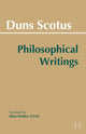 Book cover of: Duns Scotus: Philosophical Writings