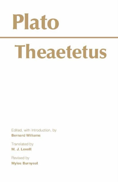 Book cover of: Theaetetus