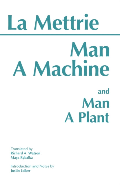 Book cover of: Man a Machine and Man a Plant