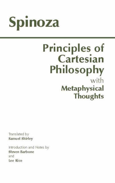 Book cover of: Principles of Cartesian Philosophy