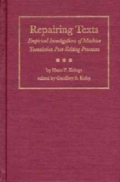 Book cover of: Repairing Texts