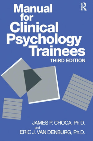 Manual For Clinical Psychology Trainees