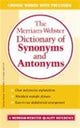 Book cover of: Merriam-Webster Dictionary of Synonyms and Antonyms