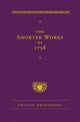 Book cover of: Shorter Works of 1758. By: Emanuel Swedenborg