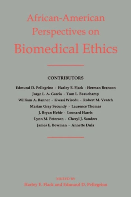 Book cover of: African-American Perspectives on Biomedical Ethics