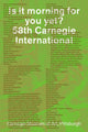 Book cover of: Is It Morning for You Yet? 58th Carnegie International. By: Sohrab Mohebbi