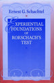 Book cover of: Experiential Foundations of Rorschach's Test. By: Ernest G. Schachtel