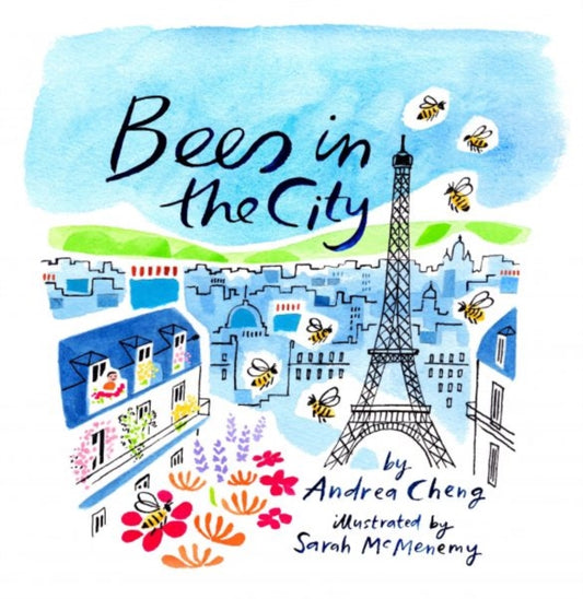 Book cover of: Bees in the City. By: Andrea Cheng