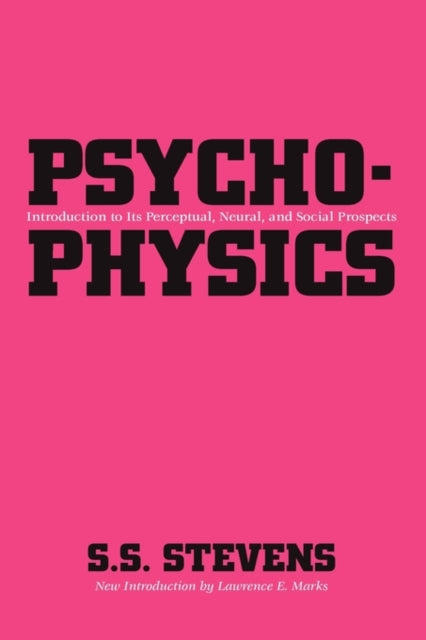 Book cover of: Psychophysics