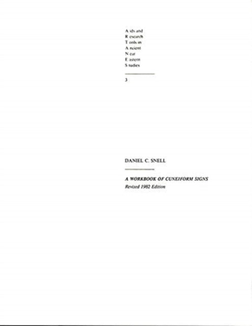 Book cover of: Workbook of Cuneiform Signs