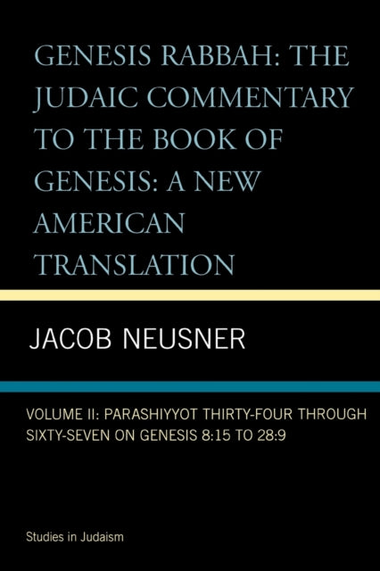 Book cover of: Genesis Rabbah. By: Jacob Neusner