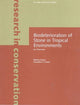 Book cover of: Biodeterioration of Stone in Tropical Environments  – An Overview. By: Rakesh Kumar