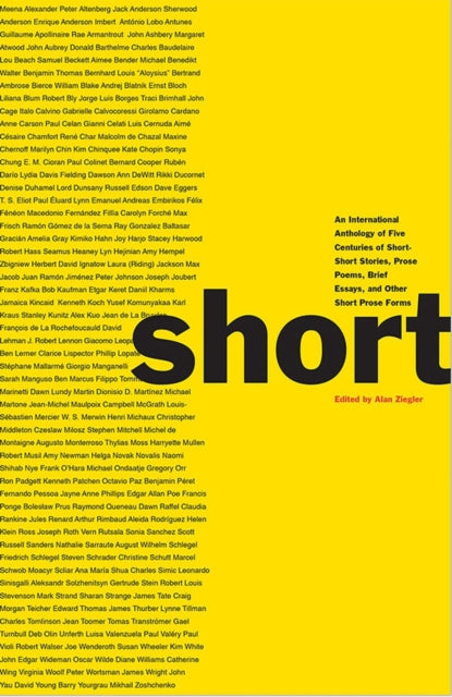 Book cover of: Short. By: Alan Ziegler