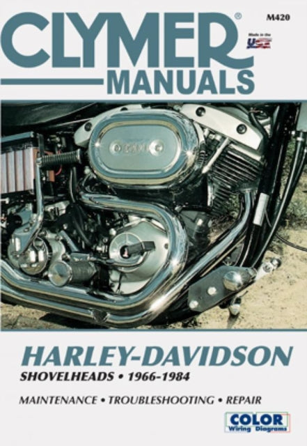 Book cover of: Harley-Davidson Shovelhead Motorcycle (1966-1984) Clymer Repair Manual. By: Ron Wright