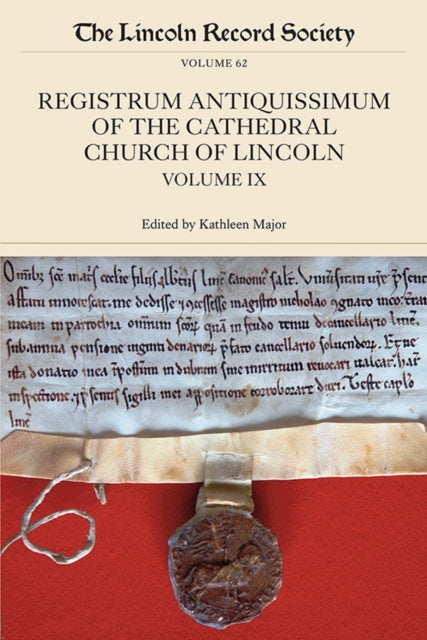 Book cover of: Registrum Antiquissimum of the Cathedral Church of Lincoln, volume 9
