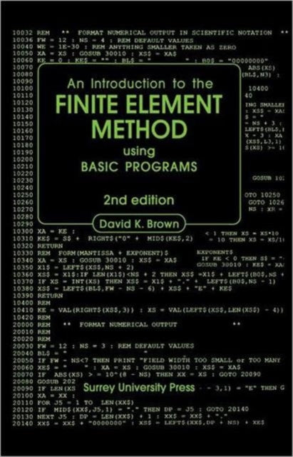 Book cover of: Introduction to the Finite Element Method using BASIC Programs