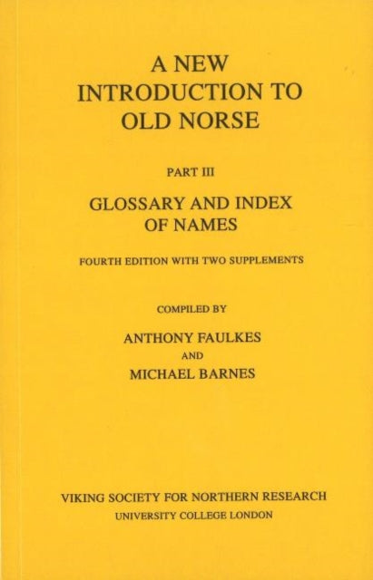 Book cover of: New Introduction to Old Norse