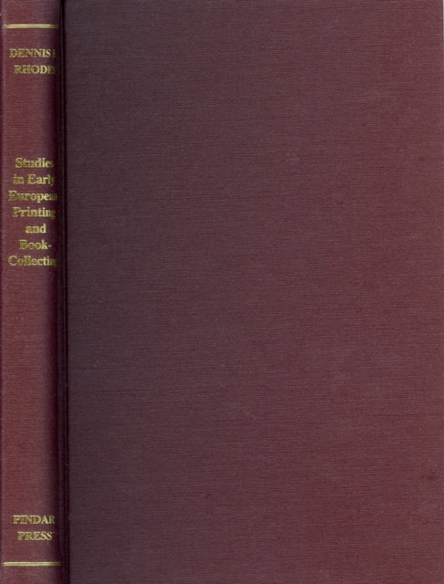 Book cover of: Studies in Early European Printing and Book-Collecting