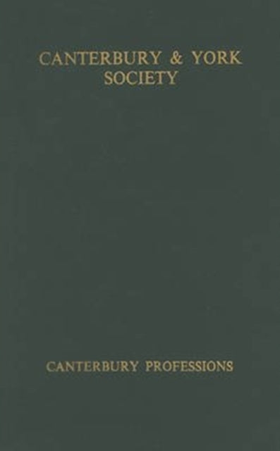 Book cover of: Canterbury Professions. By: Michael Richter