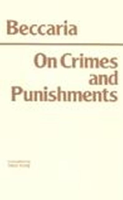 Book cover of: On Crimes and Punishments