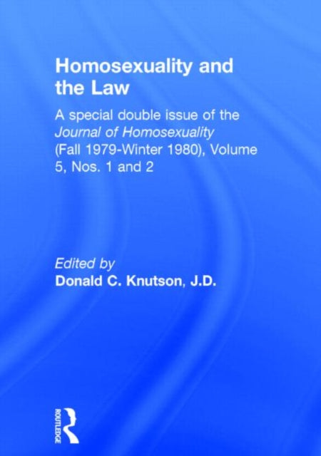 Homosexuality and the Law