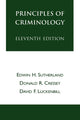 Book cover of: Principles of Criminology. By: Sutherland Edwin H.