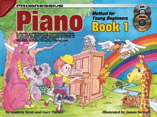 Book cover of: Progressive Piano Method for Young Beginners-Bk 1. By: Andrew Scott