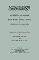 Book cover of: Al-Kitab Al-Aqdas or The Most Holy Book. By: E. Elder