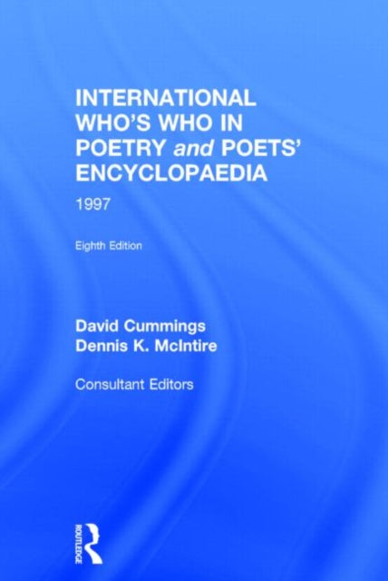 Book cover of: International Who's Who Poetry8ed 96-97. By: 8th Ed