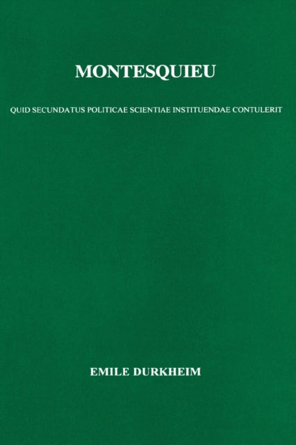 Book cover of: Montesquieu. By: MILLER, W. WATTS