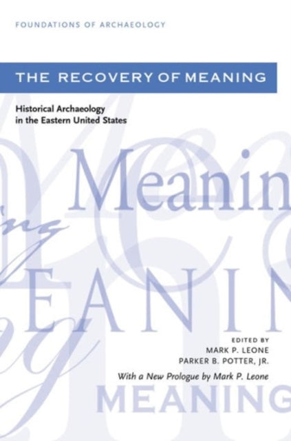 Book cover of: Recovery of Meaning
