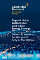 Book cover of: Beyond Li-ion Batteries for Grid-Scale Energy Storage. By: Garrett P. Wheeler
