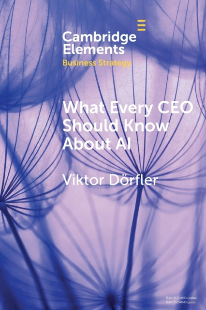 Book cover of: What Every CEO Should Know About AI. By: Viktor Dörfler