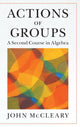 Book cover of: Actions of Groups. By: John McCleary