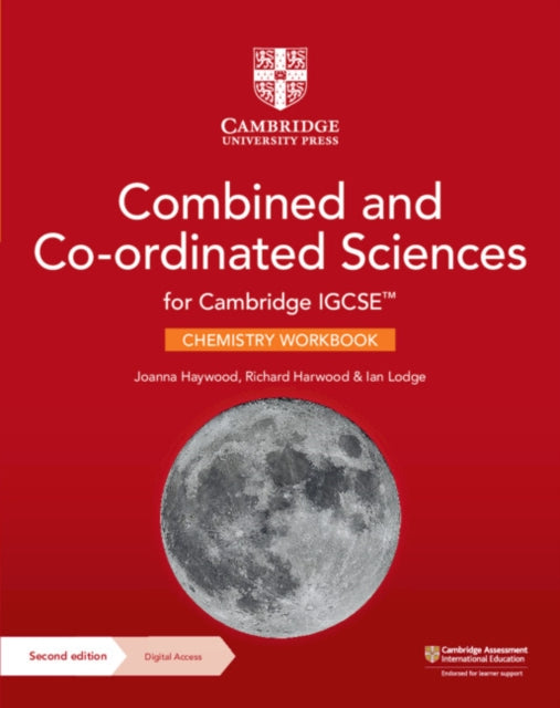 Book cover of: Cambridge IGCSE™ Combined and Co-ordinated Sciences Chemistry Workbook with Digital Access (2 Years). By: David Martindill
