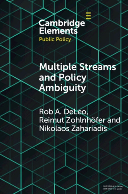 Book cover of: Multiple Streams and Policy Ambiguity. By: Rob A. DeLeo