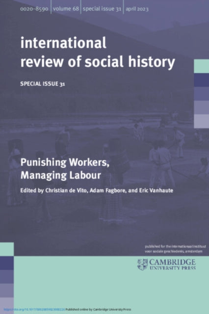 Book cover of: Punishing Workers, Managing Labour: Volume 31. By: Christian de Vito